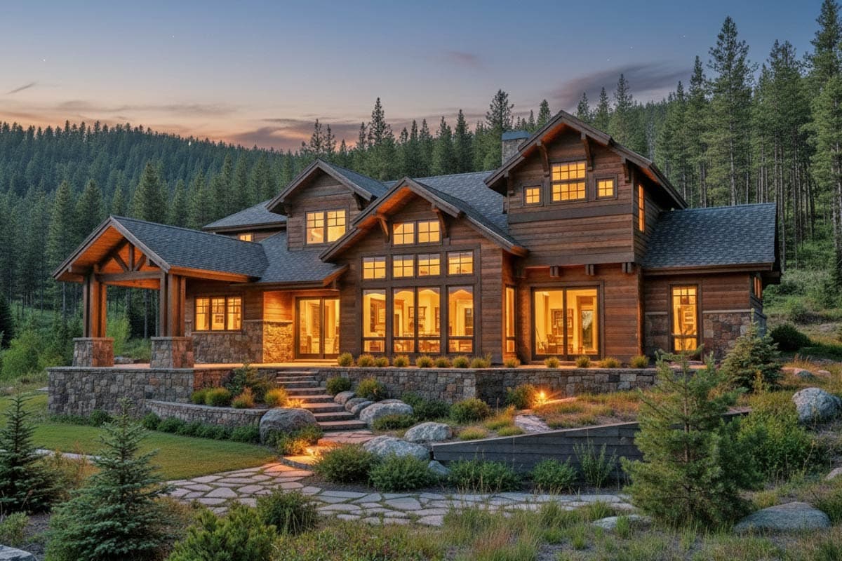 Plan 54253HU: Luxury Mountain Craftsman House Plan with Five Bedrooms and Two Master Suites - Image #4 - Craftsman, Mountain, New American