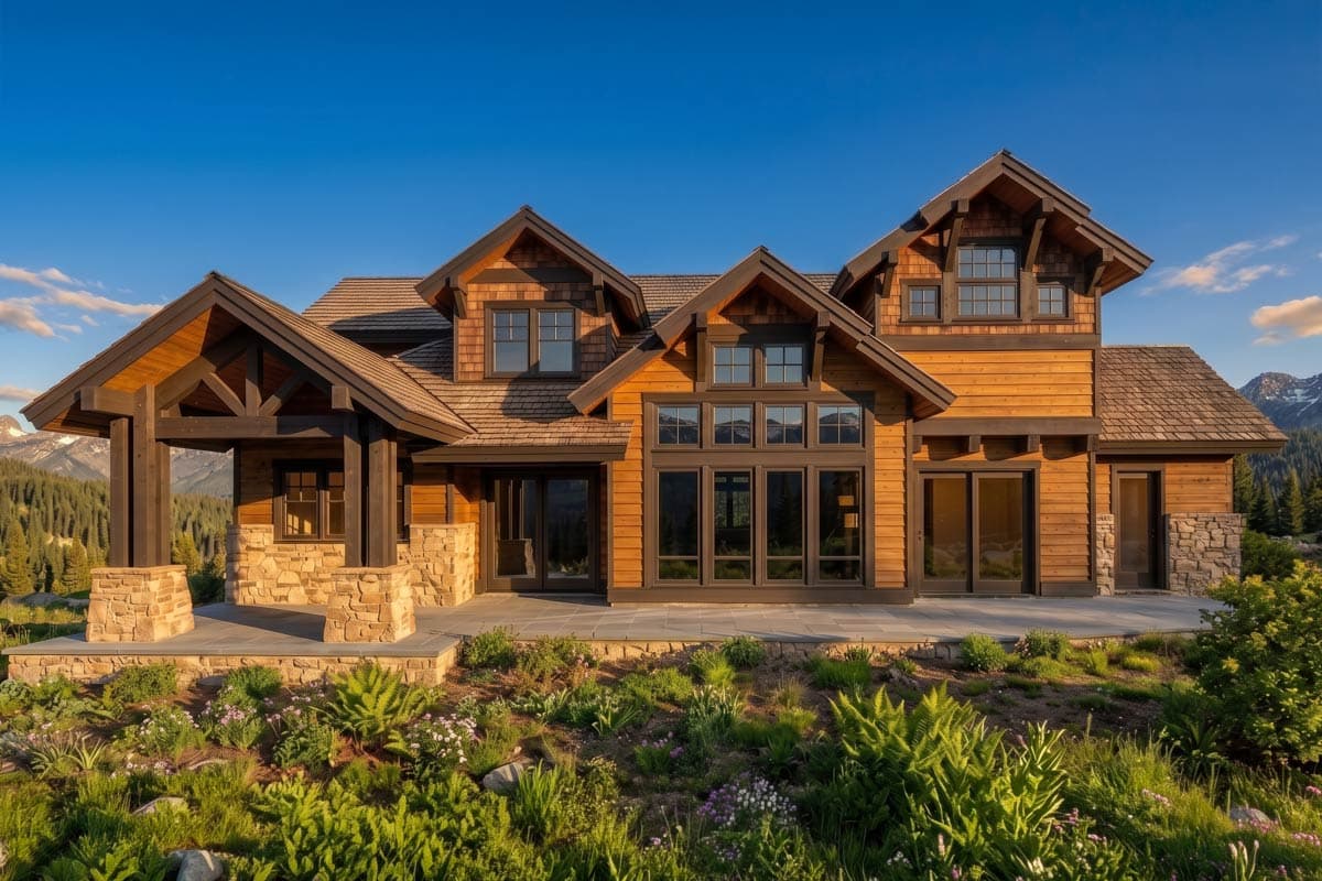 Plan 54253HU: Luxury Mountain Craftsman House Plan with Five Bedrooms and Two Master Suites - Image #3 - Craftsman, Mountain, New American