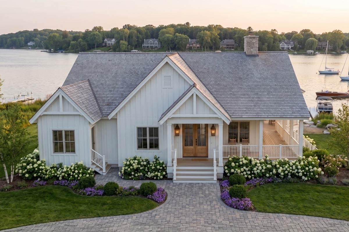 Plan image - 623660DJ:Charming Beach Cottage House Plan with Wraparound Porch and Two Bedrooms