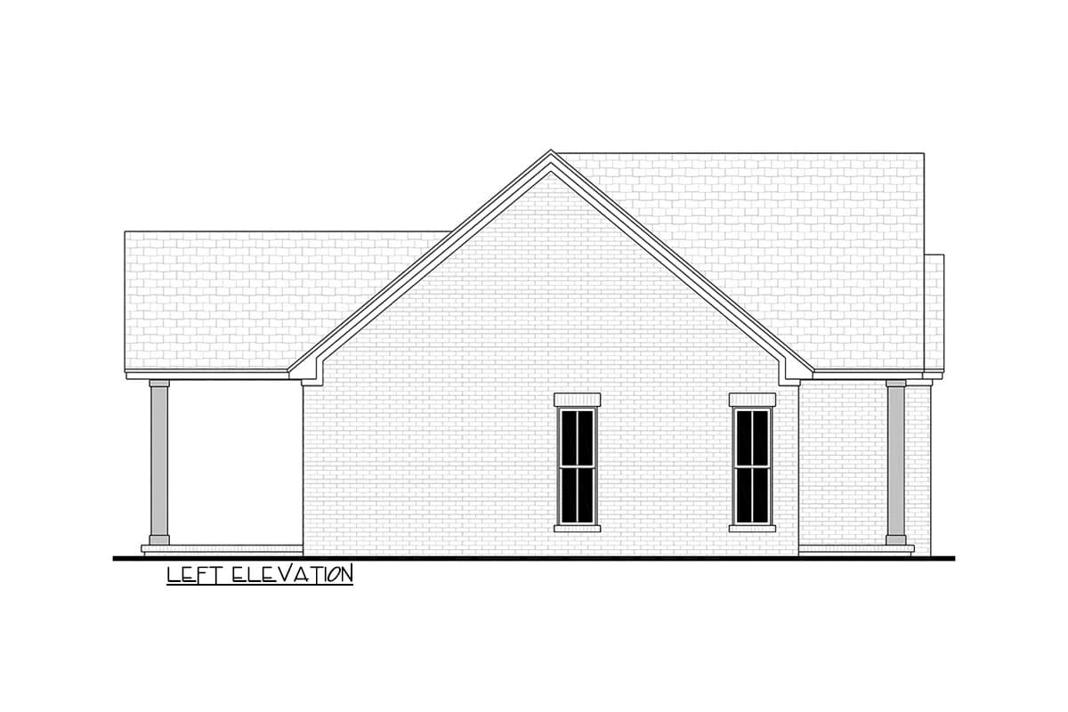 Plan 52054HZ: Charming 1,128 Square Foot Modern Farmhouse House Plan with Three Bedrooms - Image #14 - Country, Modern Farmhouse, Traditional