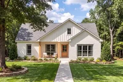 Charming 1,128 Square Foot Modern Farmhouse House Plan with Three Bedrooms
