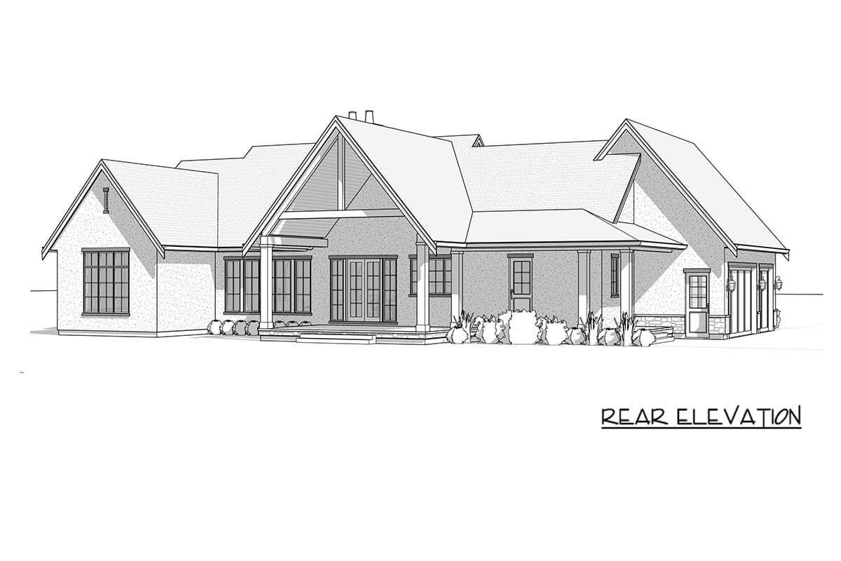 Plan 270134AF: European Style House Plan with 3 Bedrooms and Vaulted Ceilings - Image #3 - European, Traditional