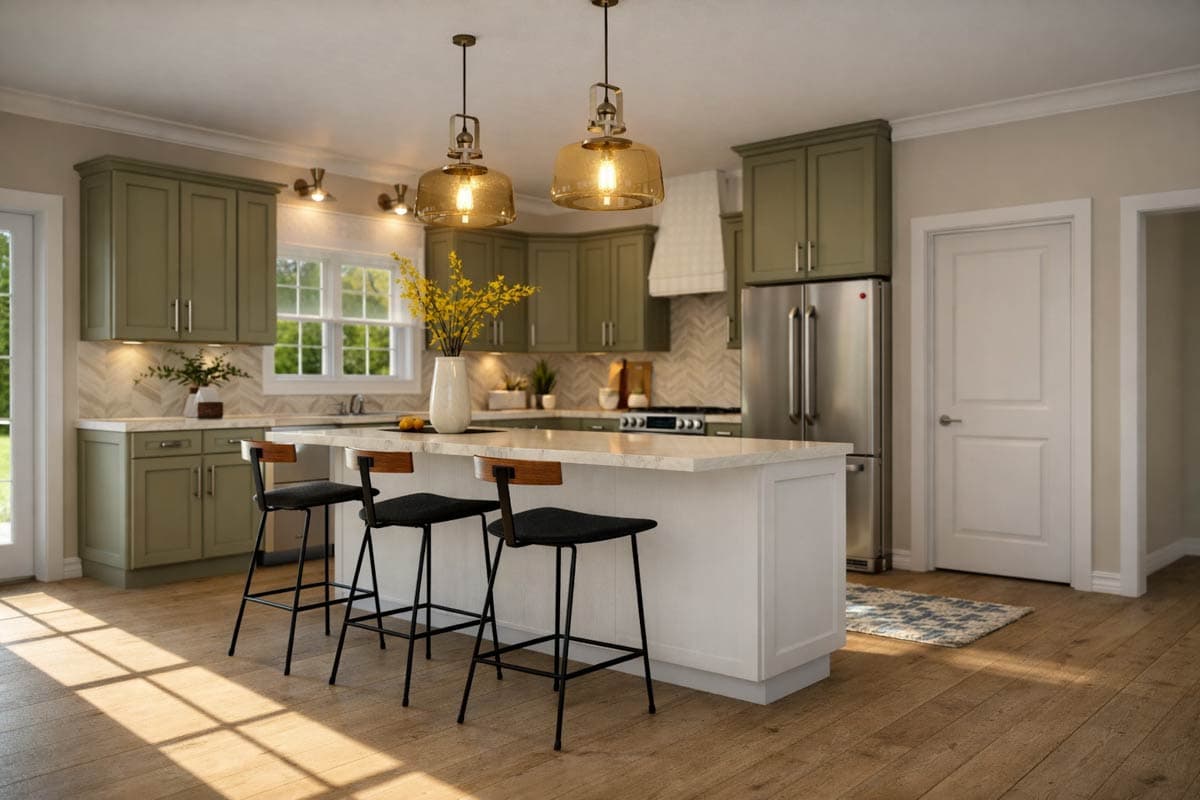 Plan 810066RBT: Modern Farmhouse House Plan with Split Bedrooms and 2-Car Garage - Image #4 - Barndominium, Country, Farmhouse, New American, Traditional
