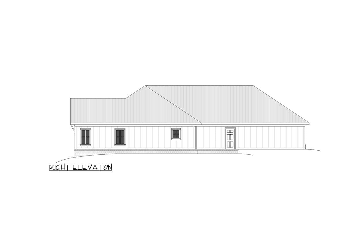 Plan 810066RBT: Modern Farmhouse House Plan with Split Bedrooms and 2-Car Garage - Image #8 - Barndominium, Country, Farmhouse, New American, Traditional