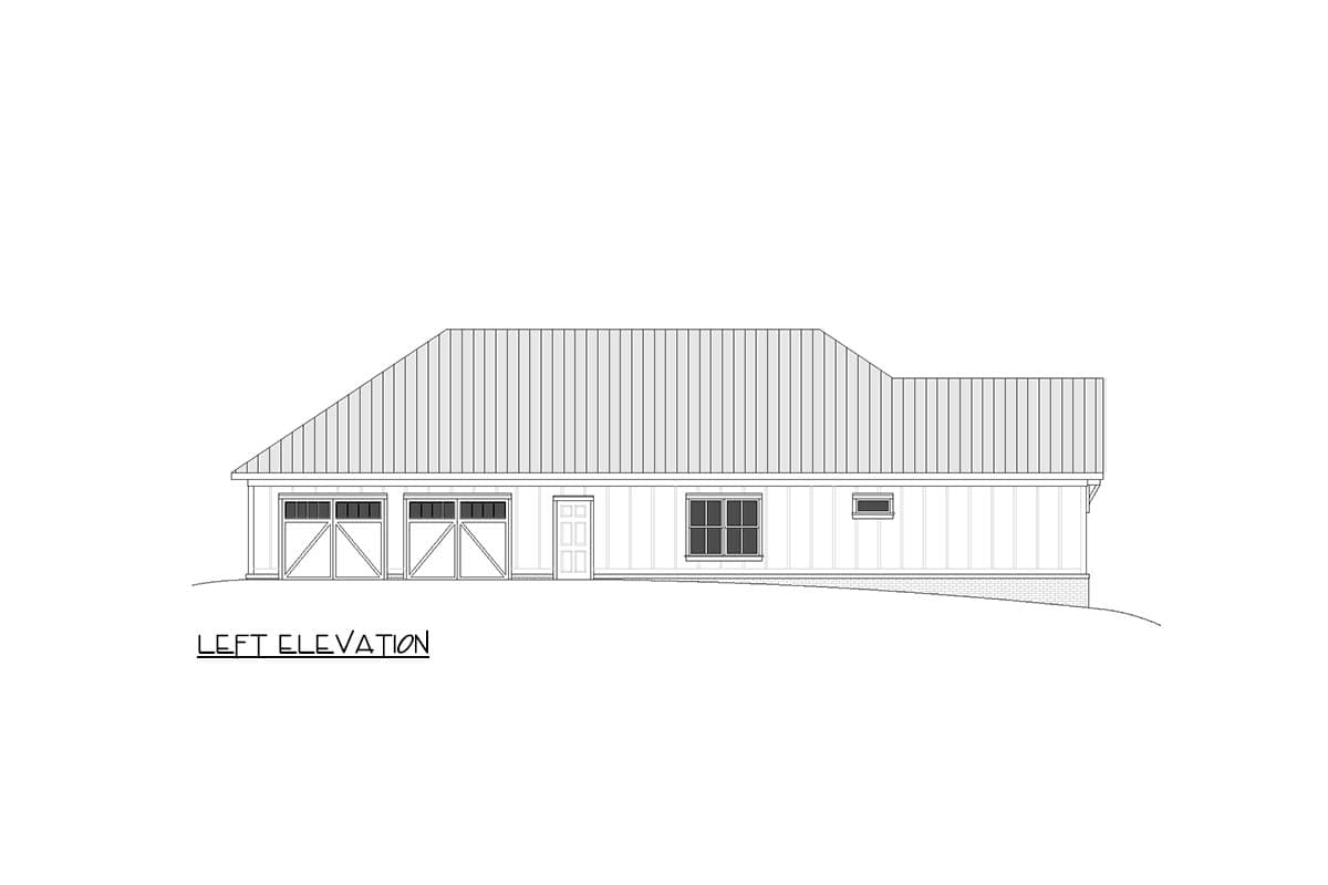 Plan 810066RBT: Modern Farmhouse House Plan with Split Bedrooms and 2-Car Garage - Image #7 - Barndominium, Country, Farmhouse, New American, Traditional