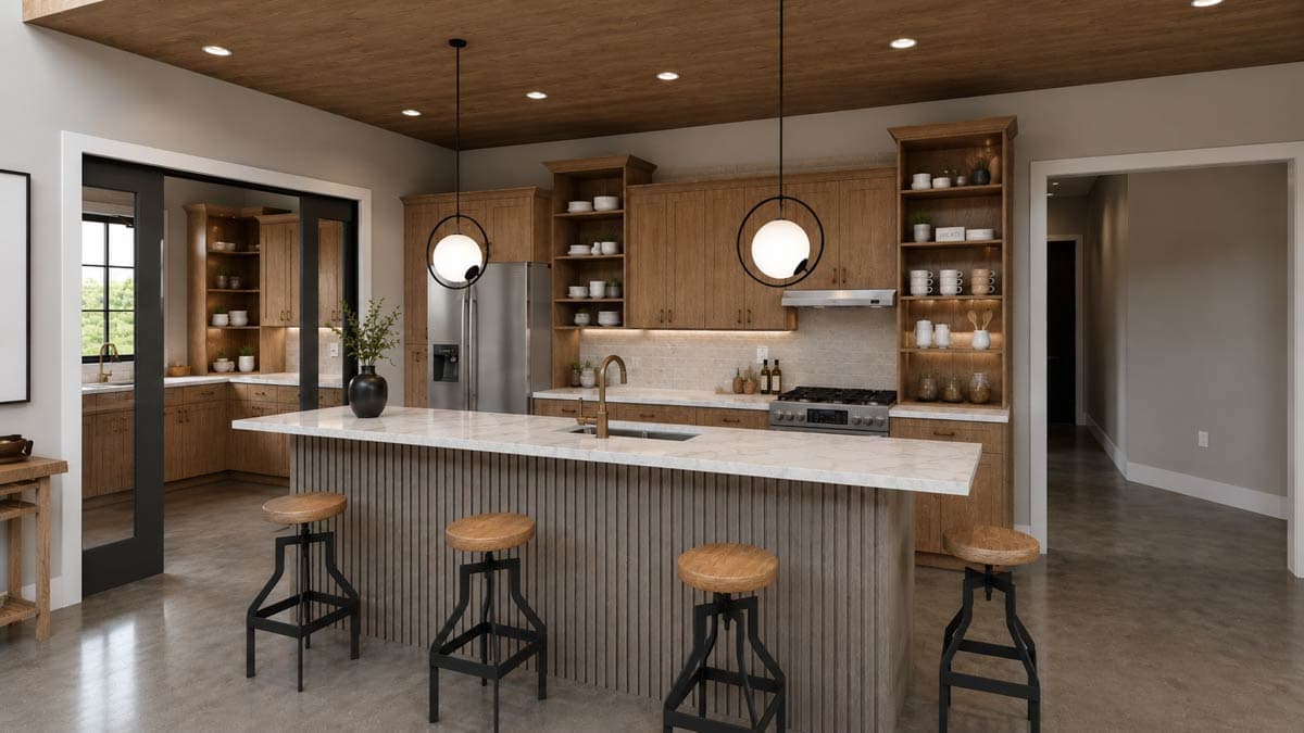 Plan 135453GRA: Modern Barndominium House Plan with 6-Car Garage and Indoor Sport Court - Image #8 - Barndominium, Modern Farmhouse, New American, Traditional