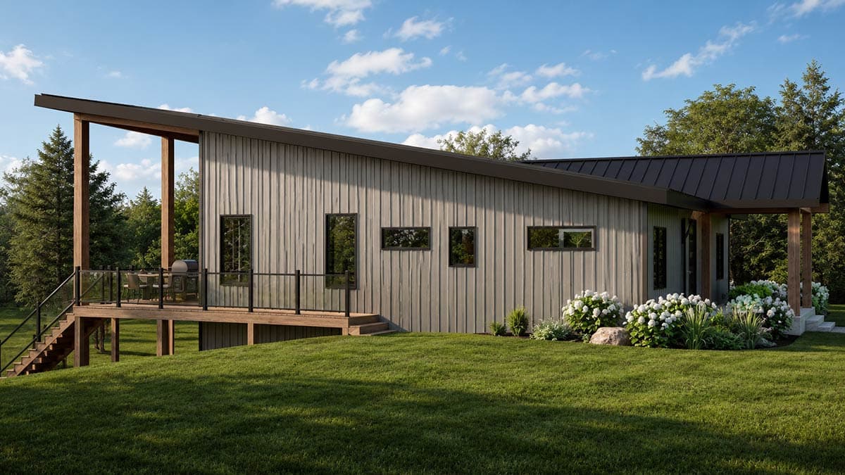 Plan 135456GRA: Modern Contemporary House Plan Featuring Two Primary Suites and Expansive Decking - Image #12 - Contemporary, Country, Craftsman, Mountain, New American