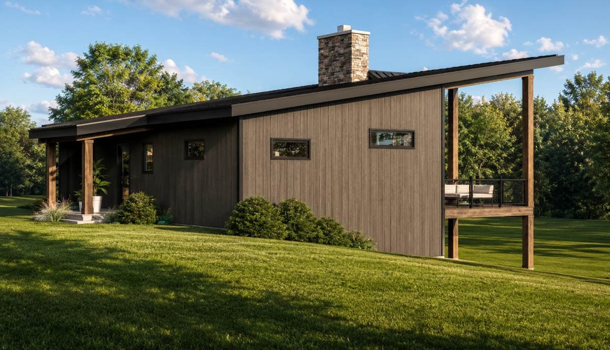 Plan 135457GRA: Contemporary Two-Bedroom House Plan with Dual Master Suites and Expansive Decks - Image #5 - Contemporary, Country, Craftsman, Modern, New American
