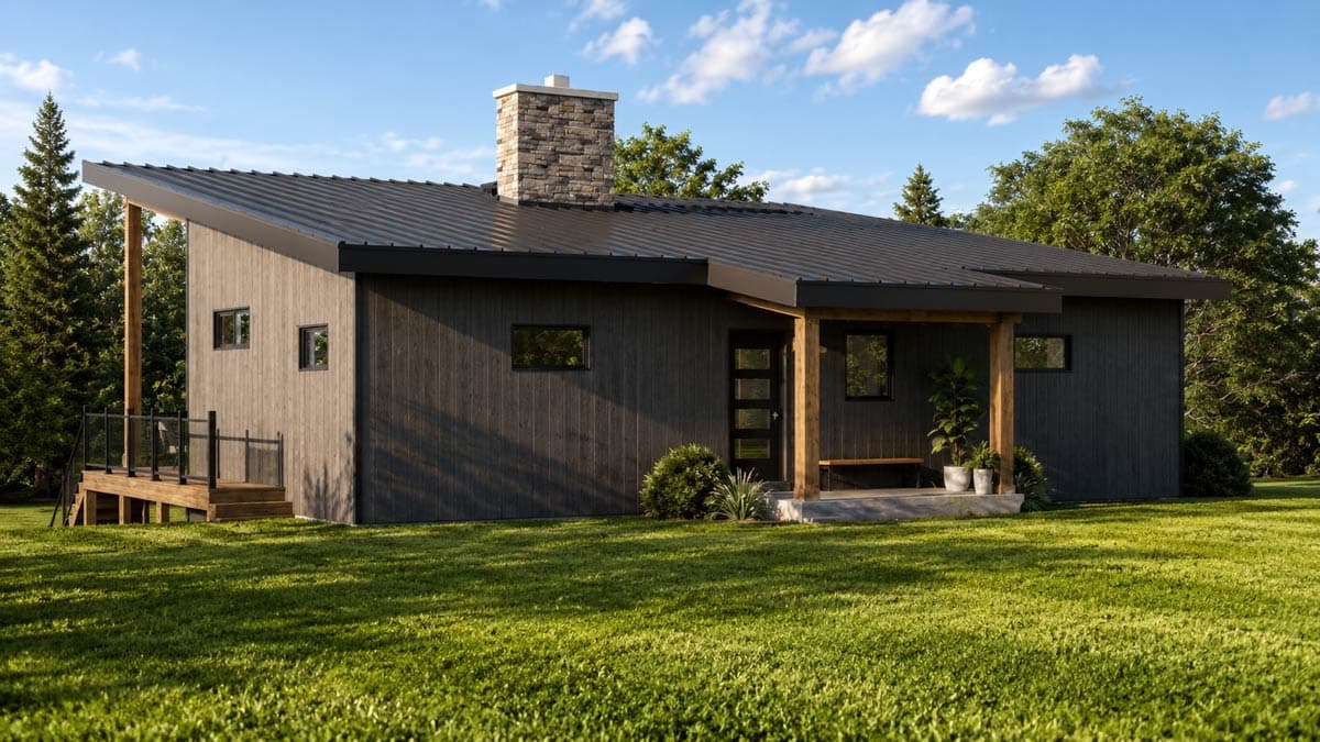 Plan 135457GRA: Contemporary Two-Bedroom House Plan with Dual Master Suites and Expansive Decks - Image #4 - Contemporary, Country, Craftsman, Modern, New American