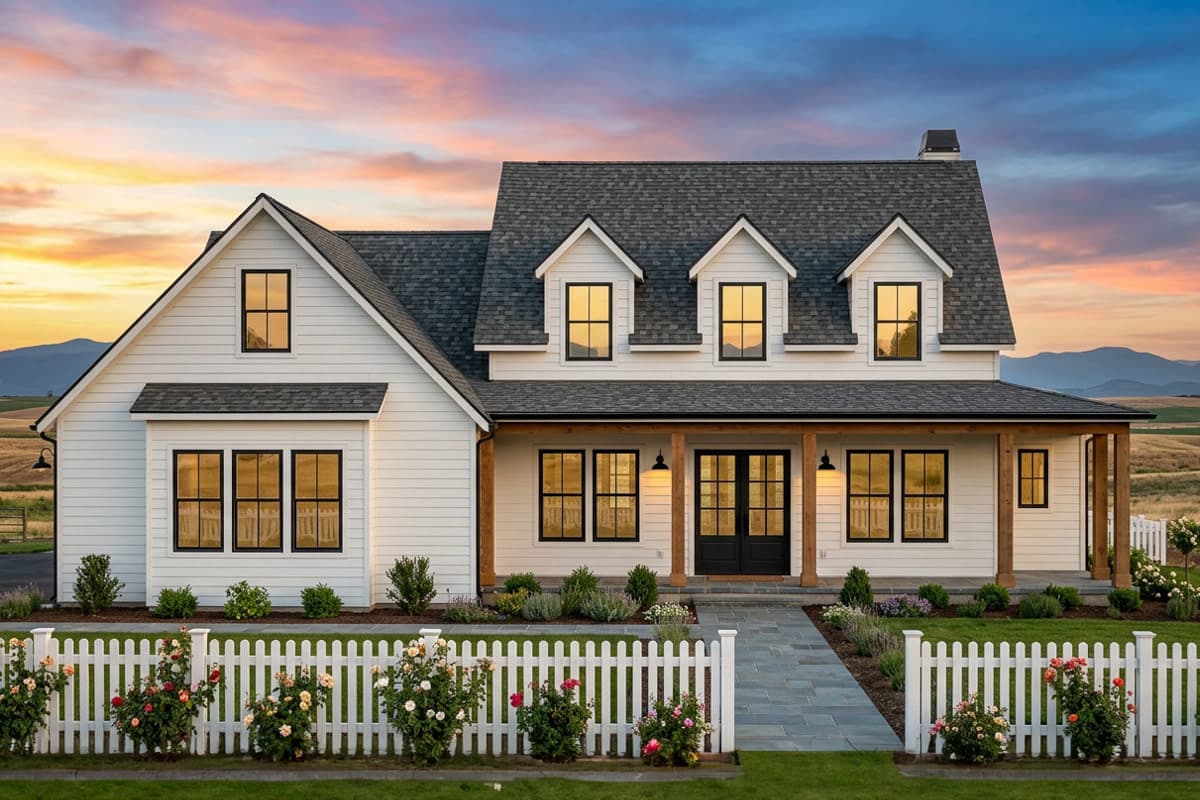 Plan 818215JSS: Modern Farmhouse House Plan with 4 Bedrooms and Main Level Master Suite - Image #1 - Country, Craftsman, Farmhouse, Modern Farmhouse