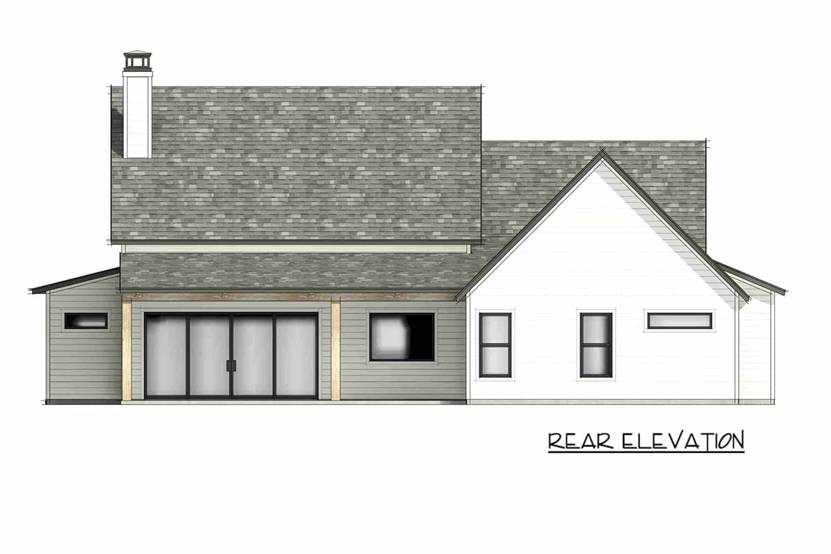 Plan 818215JSS: Modern Farmhouse House Plan with 4 Bedrooms and Main Level Master Suite - Image #6 - Country, Craftsman, Farmhouse, Modern Farmhouse