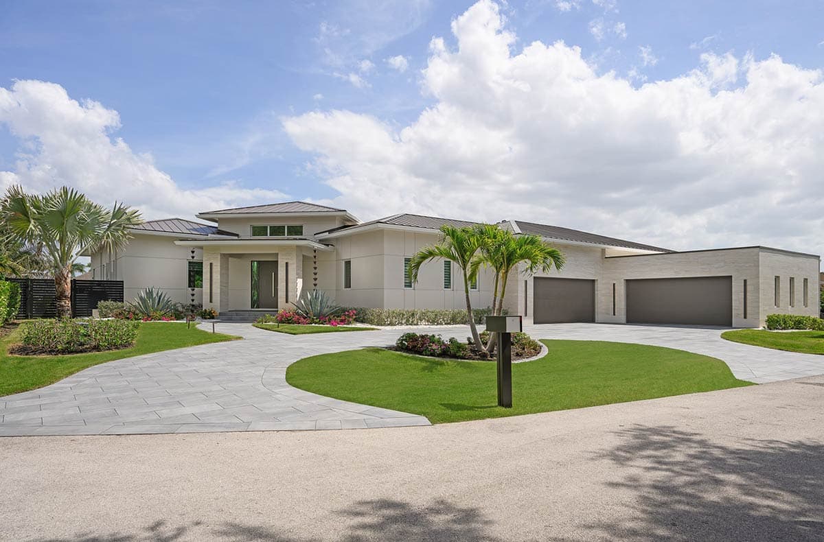 Plan 33282ZR: Modern Coastal Contemporary House Plan with 4 Bedrooms and 4 Car Garage - Image #2 - Coastal Contemporary, Contemporary, Modern