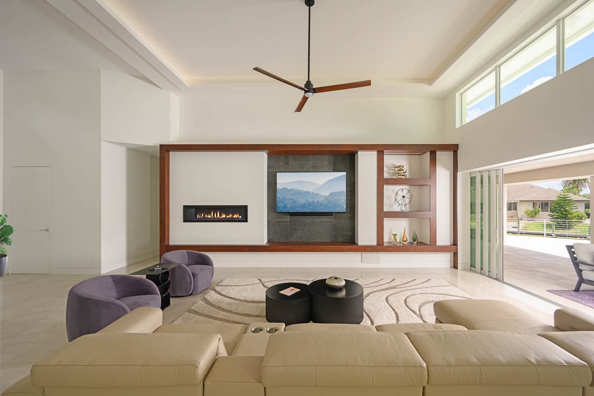 Plan 33282ZR: Modern Coastal Contemporary House Plan with 4 Bedrooms and 4 Car Garage - Image #9 - Coastal Contemporary, Contemporary, Modern
