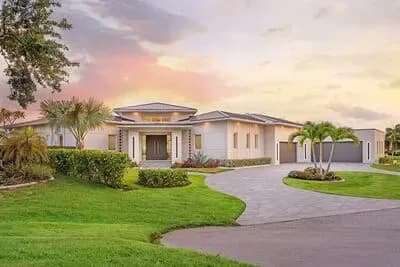 Modern Coastal Contemporary House Plan with 4 Bedrooms and 4 Car Garage