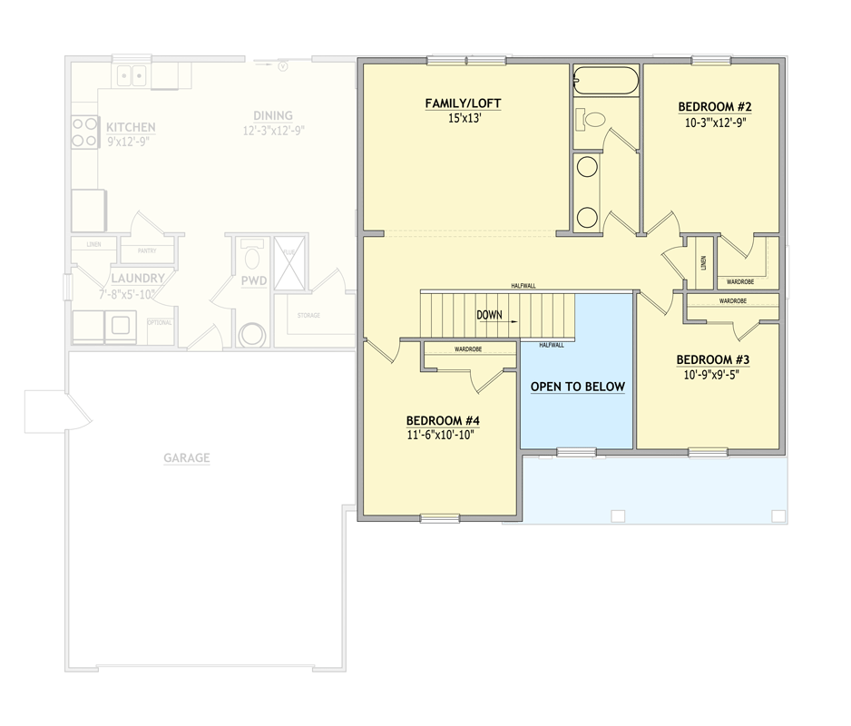 Plan 849137PGE: Craftsman Traditional House Plan with Four Bedrooms and Master Suite - Floor Plan - 2nd Level - Craftsman, Traditional
