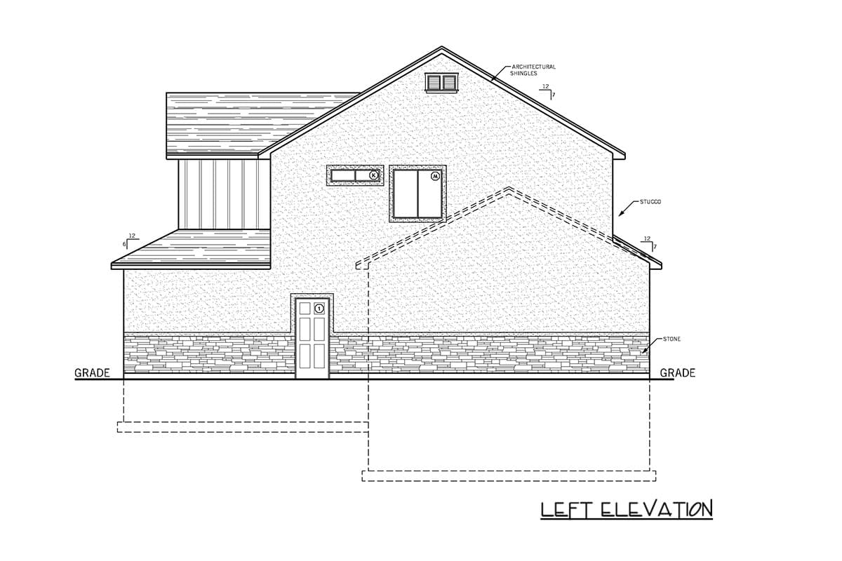 Plan 849138PGE: Craftsman Inspired House Plan with Three Bedrooms and Upstairs Laundry - Image #4 - Craftsman, Traditional