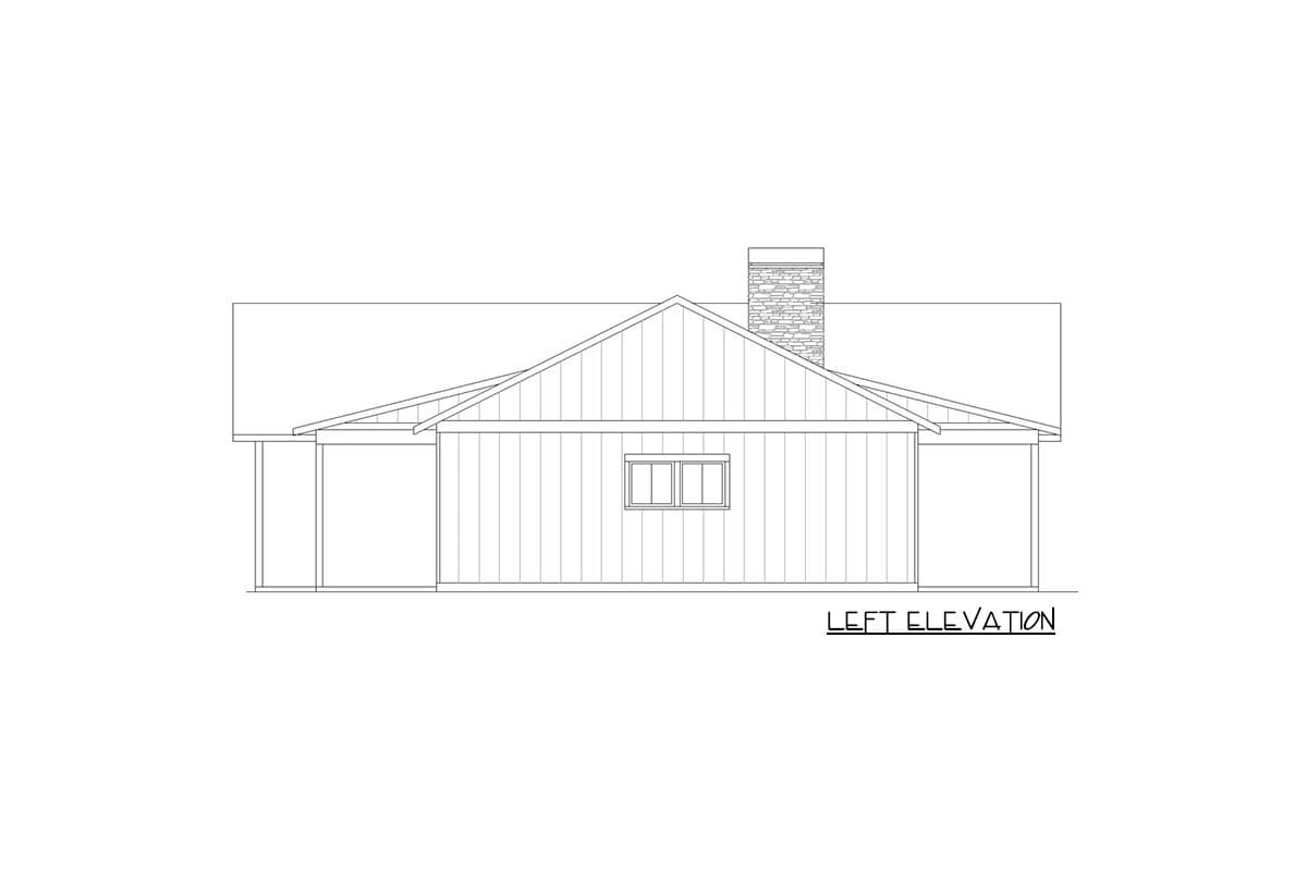 Plan 470321REY: 3-Bedroom Modern Farmhouse Ranch Home Plan with Drive-Thru Garage - Image #5 - Barndominium, Country, Craftsman, Modern Farmhouse, New American, Ranch