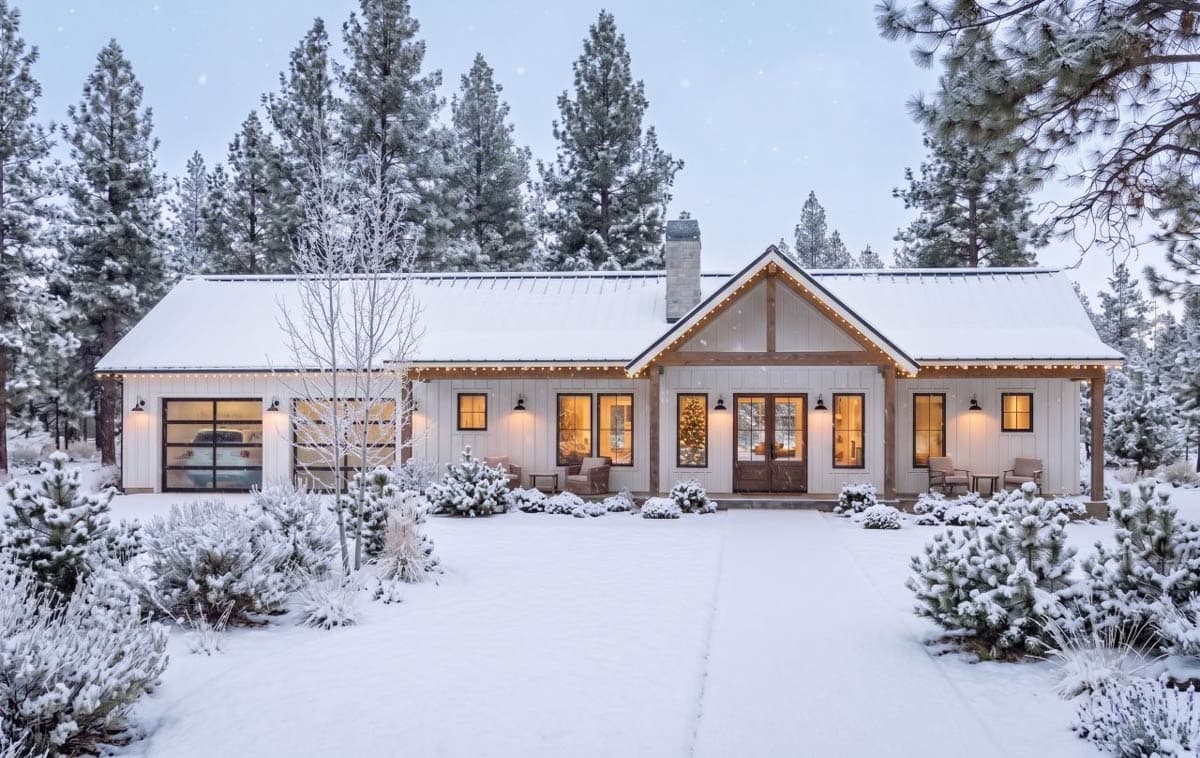 Plan 470321REY: 3-Bedroom Modern Farmhouse Ranch Home Plan with Drive-Thru Garage - Image #4 - Barndominium, Country, Craftsman, Modern Farmhouse, New American, Ranch