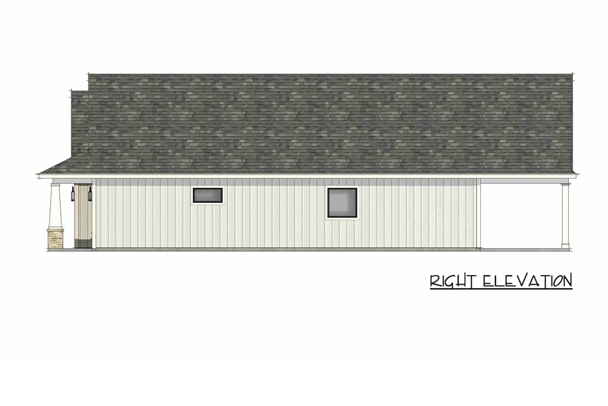 Plan 818217JSS: Farmhouse Cottage House Plan with 3 Bedrooms and Front-Entry Garage - Image #8 - Cottage, Country, Farmhouse