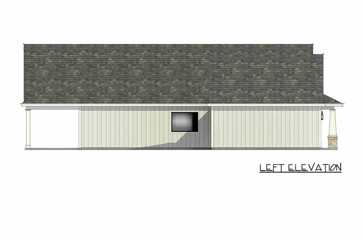 Plan 818217JSS: Farmhouse Cottage House Plan with 3 Bedrooms and Front-Entry Garage - Image #6 - Cottage, Country, Farmhouse