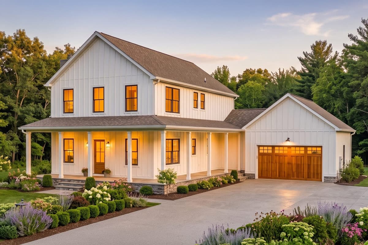 Plan image - 911078JVD:Country Farmhouse House Plan with 4 Bedrooms and Expansive Front Porch