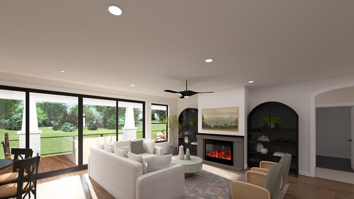 Plan 61763UT: Traditional Craftsman House Plan with 3 Bedrooms and 4-Car Garage - Image #11 - Craftsman, Traditional