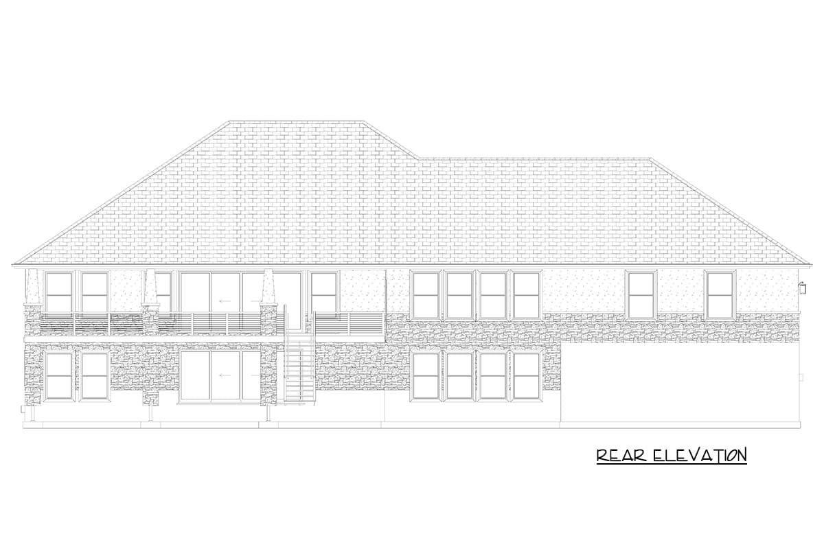 Plan 61763UT: Traditional Craftsman House Plan with 3 Bedrooms and 4-Car Garage - Image #22 - Craftsman, Traditional
