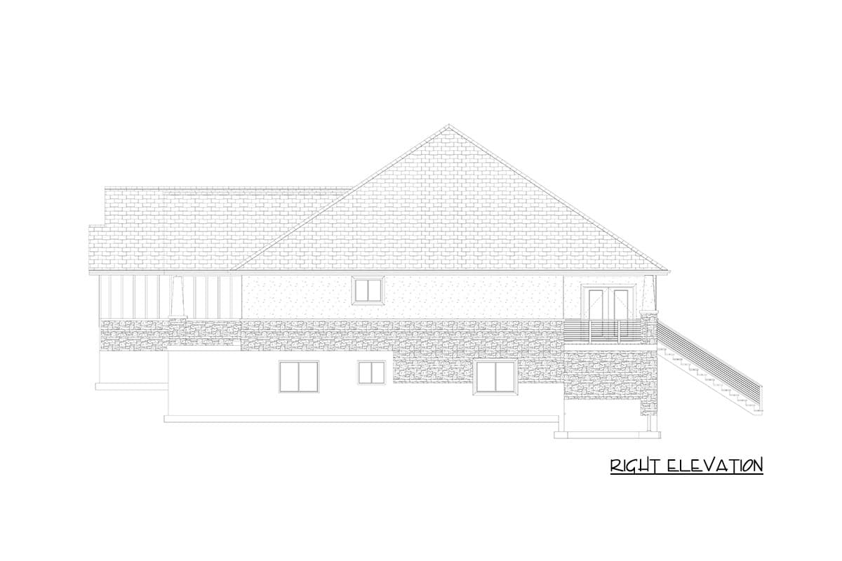 Plan 61763UT: Traditional Craftsman House Plan with 3 Bedrooms and 4-Car Garage - Image #23 - Craftsman, Traditional