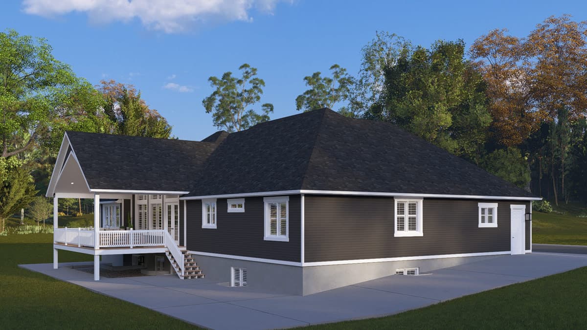 Plan 61764UT: Craftsman Ranch House Plan with 3 Bedrooms and 3-Car Garage - Image #5 - Craftsman, Ranch