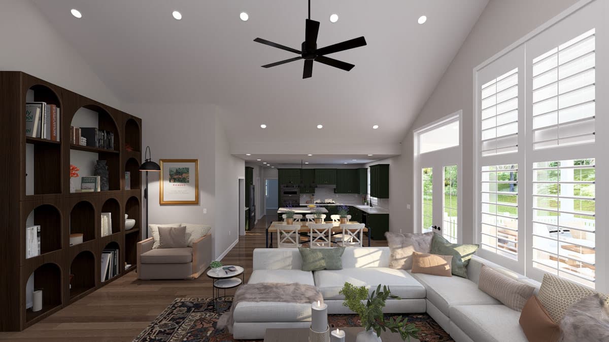 Plan 61764UT: Craftsman Ranch House Plan with 3 Bedrooms and 3-Car Garage - Image #15 - Craftsman, Ranch