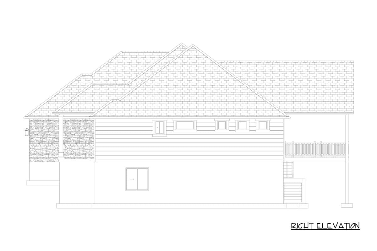 Plan 61764UT: Craftsman Ranch House Plan with 3 Bedrooms and 3-Car Garage - Image #28 - Craftsman, Ranch