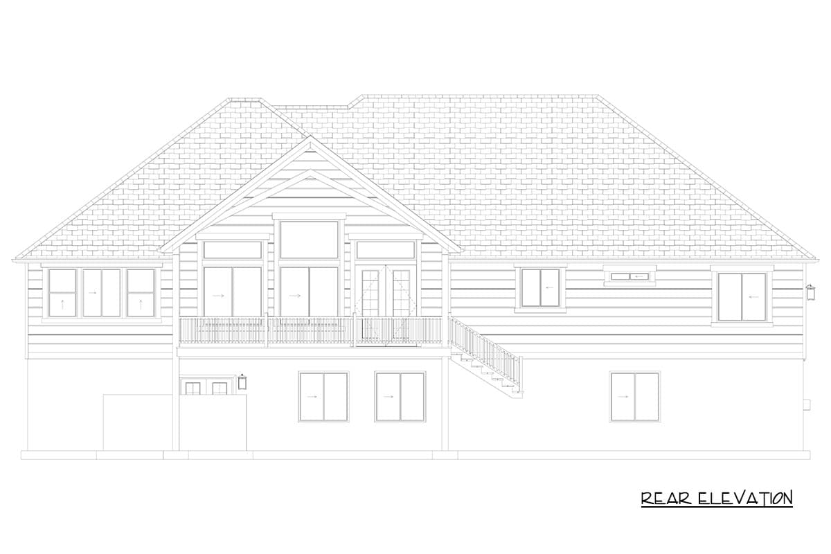 Plan 61764UT: Craftsman Ranch House Plan with 3 Bedrooms and 3-Car Garage - Image #26 - Craftsman, Ranch