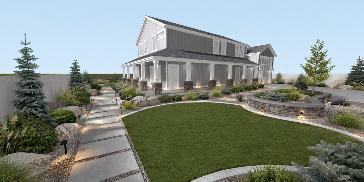 Plan 61765UT: Modern Farmhouse-Style Barndominium Plan with Three-Car Garage and Wraparound Porch - Image #6 - Barndominium, Modern Farmhouse