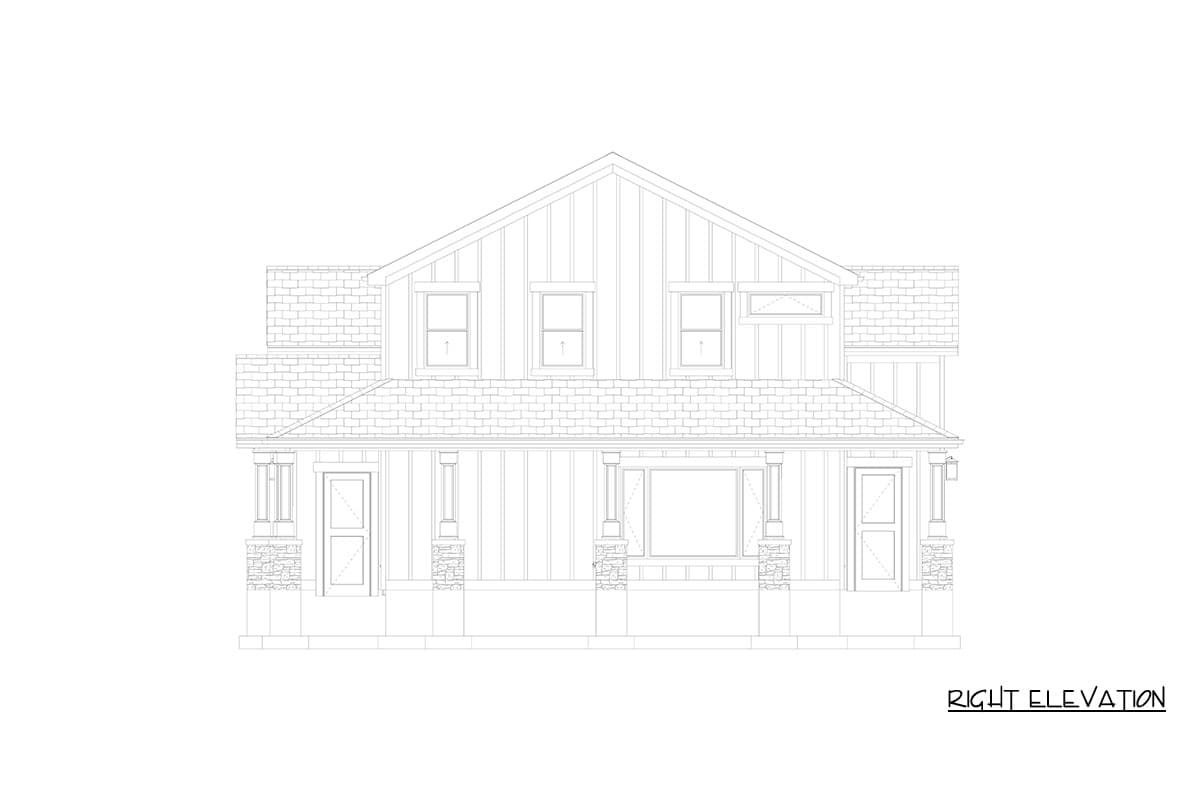 Plan 61765UT: Modern Farmhouse-Style Barndominium Plan with Three-Car Garage and Wraparound Porch - Image #26 - Barndominium, Modern Farmhouse