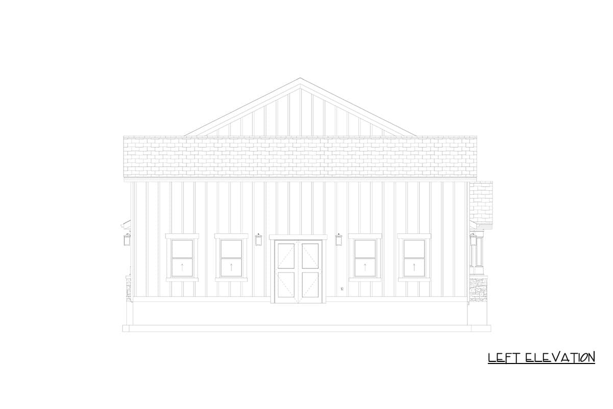 Plan 61765UT: Modern Farmhouse-Style Barndominium Plan with Three-Car Garage and Wraparound Porch - Image #23 - Barndominium, Modern Farmhouse