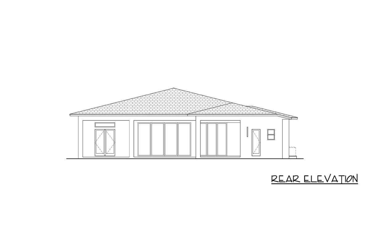 Plan 65777BS: Contemporary Florida-Style House Plan with Four Bedrooms and Courtyard Entry Garage - Image #4 - Coastal Contemporary, Contemporary, Florida-Style, Modern