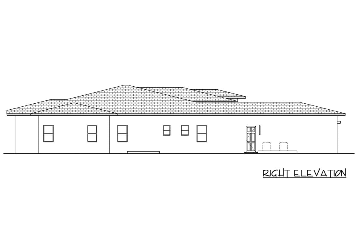 Plan 65777BS: Contemporary Florida-Style House Plan with Four Bedrooms and Courtyard Entry Garage - Image #5 - Coastal Contemporary, Contemporary, Florida-Style, Modern