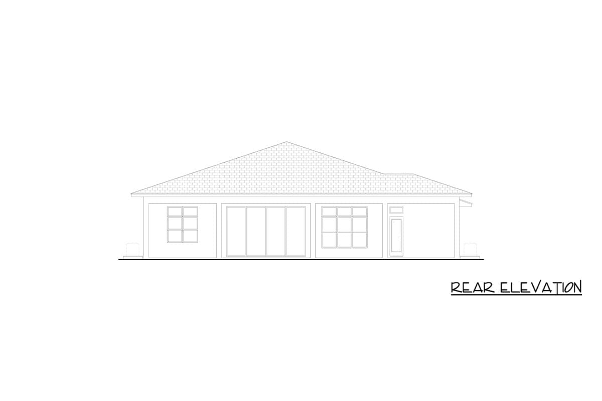 Plan 65778BS: Contemporary Florida-Style House Plan with Four Bedrooms and Three-Car Garage - Image #2 - Contemporary, Florida-Style, Modern