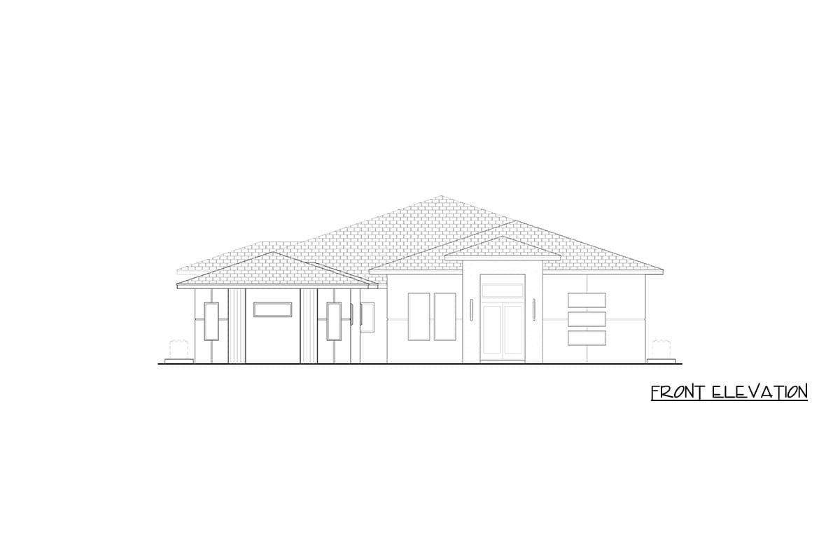 Plan 65779BS: Modern Four Bedroom House Plan with Expansive Lanai and Courtyard Entry - Image #3 - Coastal Contemporary, Modern