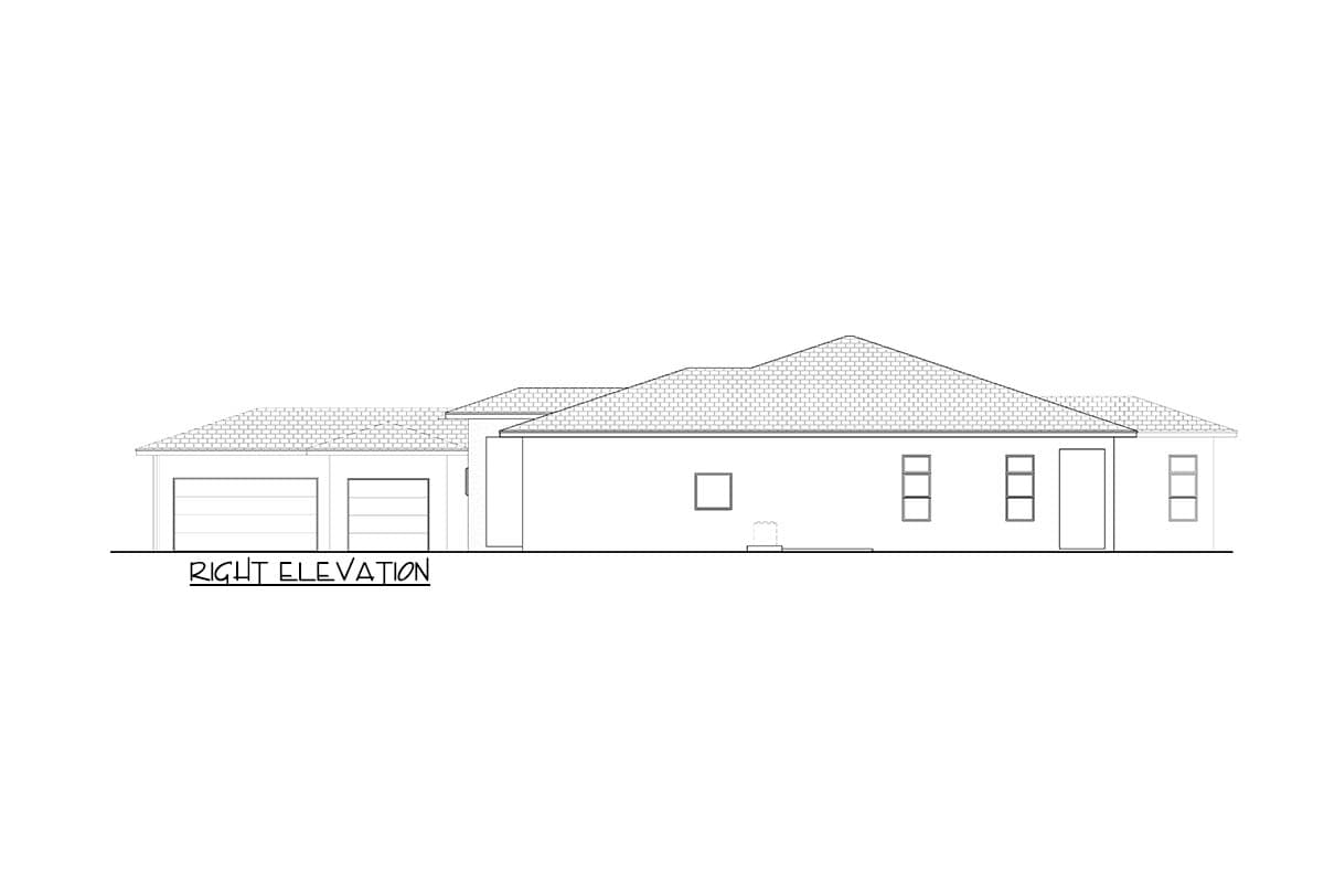 Plan 65782BS: Contemporary Florida Style House Plan with 4 Bedrooms and Courtyard Entry - Image #4 - Contemporary, Florida-Style, Modern