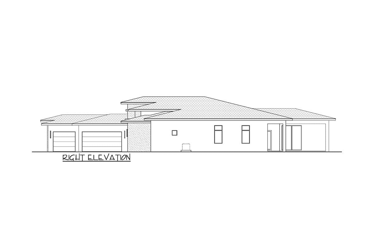 Plan 65783BS: Contemporary Florida Style House Plan with 4 Bedrooms and Courtyard Entry - Image #5 - Contemporary, Florida-Style, Modern