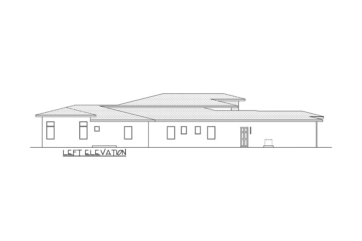 Plan 65783BS: Contemporary Florida Style House Plan with 4 Bedrooms and Courtyard Entry - Image #2 - Contemporary, Florida-Style, Modern