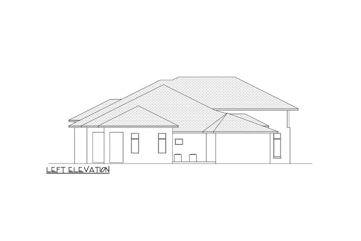 Plan 65785BS: Modern Estate House Plan: 4 Beds, 4 Baths, 4,365 sq. ft. with Outdoor Living and Wine Room - Image #4 - Coastal Contemporary, Contemporary