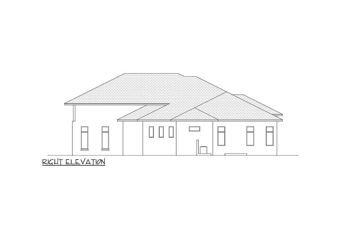 Plan 65785BS: Modern Estate House Plan: 4 Beds, 4 Baths, 4,365 sq. ft. with Outdoor Living and Wine Room - Image #6 - Coastal Contemporary, Contemporary