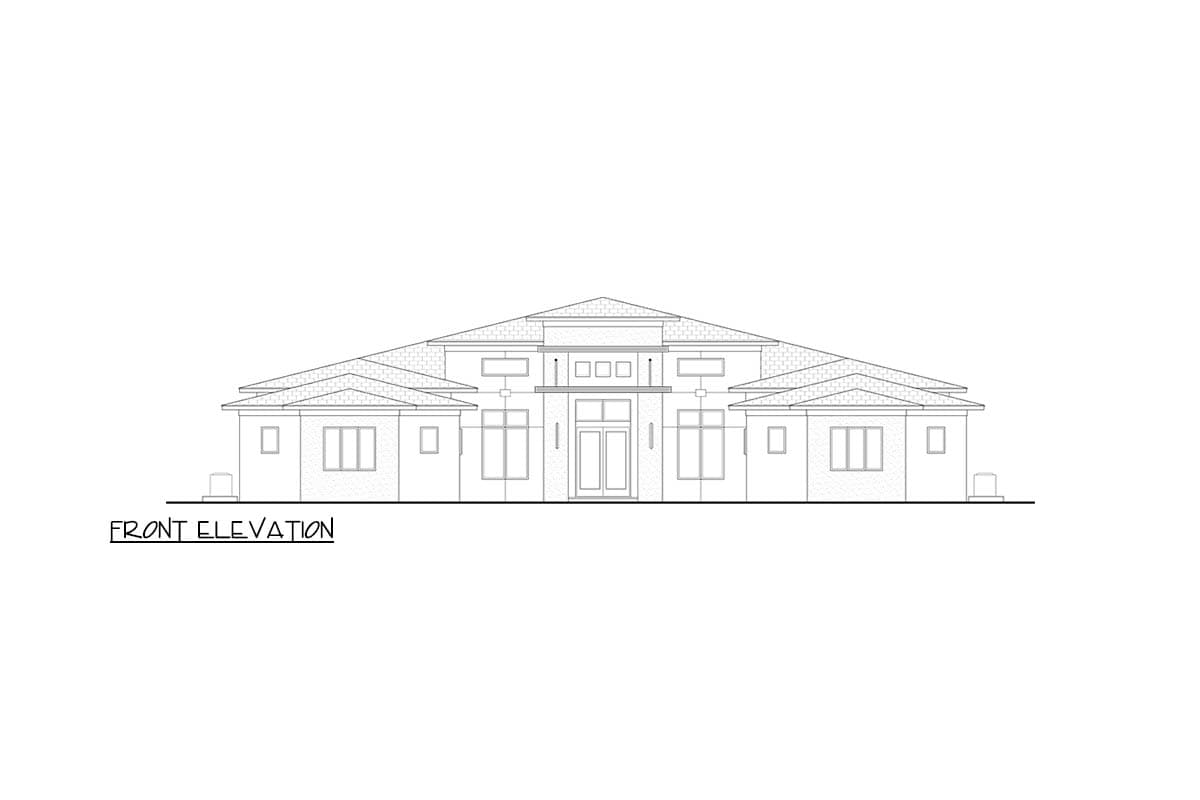 Plan 65786BS: Coastal Contemporary House Plan with 3 Bedrooms and 4-Car Garage - Image #2 - Coastal Contemporary, Contemporary, Florida-Style, Modern