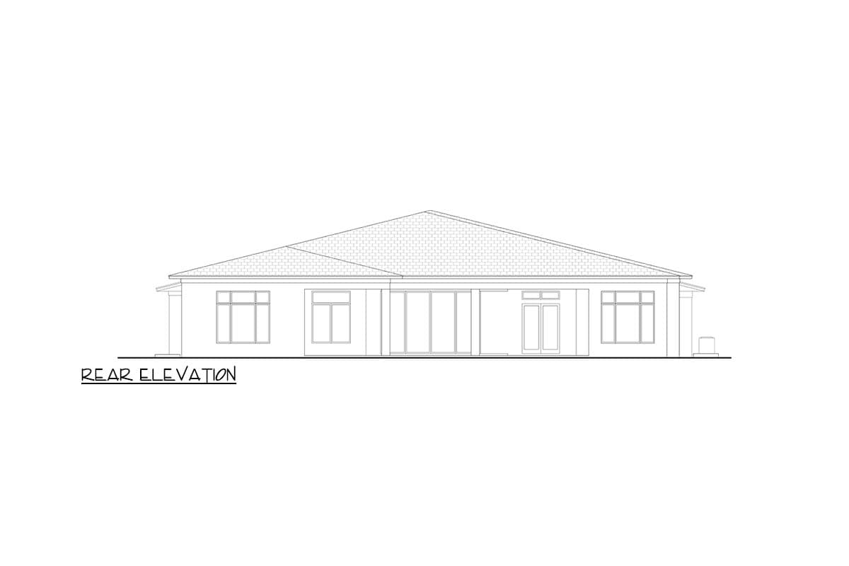 Plan 65786BS: Coastal Contemporary House Plan with 3 Bedrooms and 4-Car Garage - Image #3 - Coastal Contemporary, Contemporary, Florida-Style, Modern