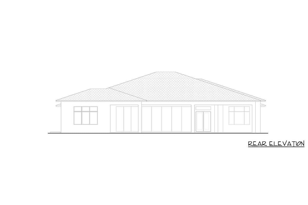 Plan 65788BS: Coastal Contemporary House Plan with 3 Bedrooms and 4-Car Garage - Image #4 - Coastal Contemporary, Contemporary, Florida-Style, Modern
