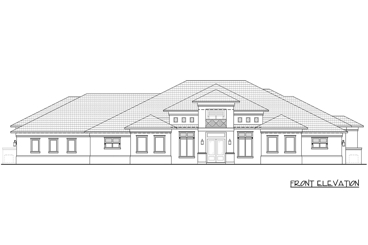 Plan 65790BS: Contemporary Florida Style House Plan with Five Bedrooms and Expansive Lanai - Image #3 - Contemporary, Florida-Style