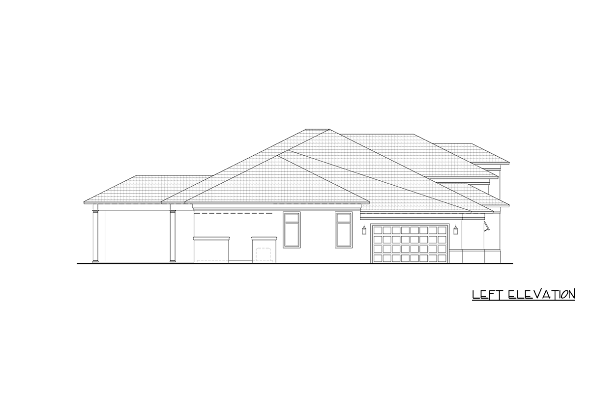 Plan 65790BS: Contemporary Florida Style House Plan with Five Bedrooms and Expansive Lanai - Image #4 - Contemporary, Florida-Style