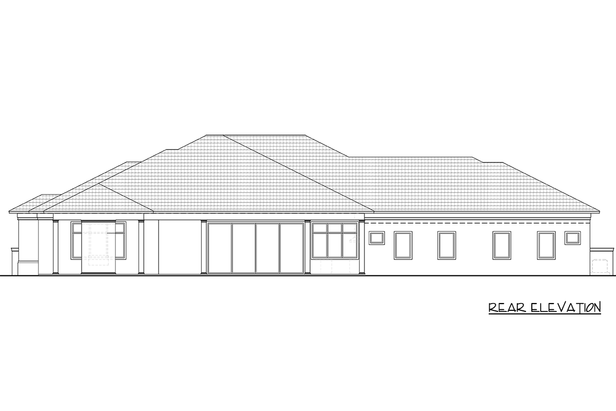 Plan 65790BS: Contemporary Florida Style House Plan with Five Bedrooms and Expansive Lanai - Image #5 - Contemporary, Florida-Style